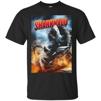 

Sharknado Horror Science Fiction Film Black Men T Shirt Tee (Design 2)