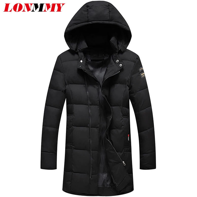 LONMMY 4XL 5XL мужские зимние парки пальто и куртки Пальто Повседневная Куртка парка