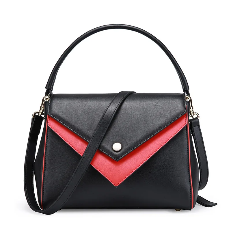 

2018 Women's Bag Match Color Handbag Genuine Leather Cross body Ladies Shoulder Bag Elegant Royal Calfskin Bag Match Color