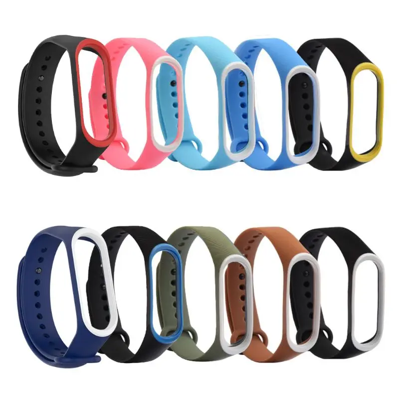 

2019 New Silicone Colorful Wristband Bracelet Band Sport Watch Strap For Xiaomi mi band 3