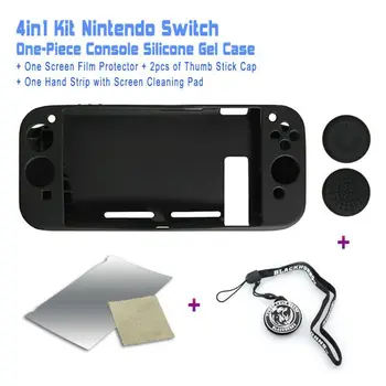 

NS NX Accessories, One-piece Protective Silicone Gel Shell Designed with Enhanced Joy-Con Grip & Accessories for Nintendo Switch