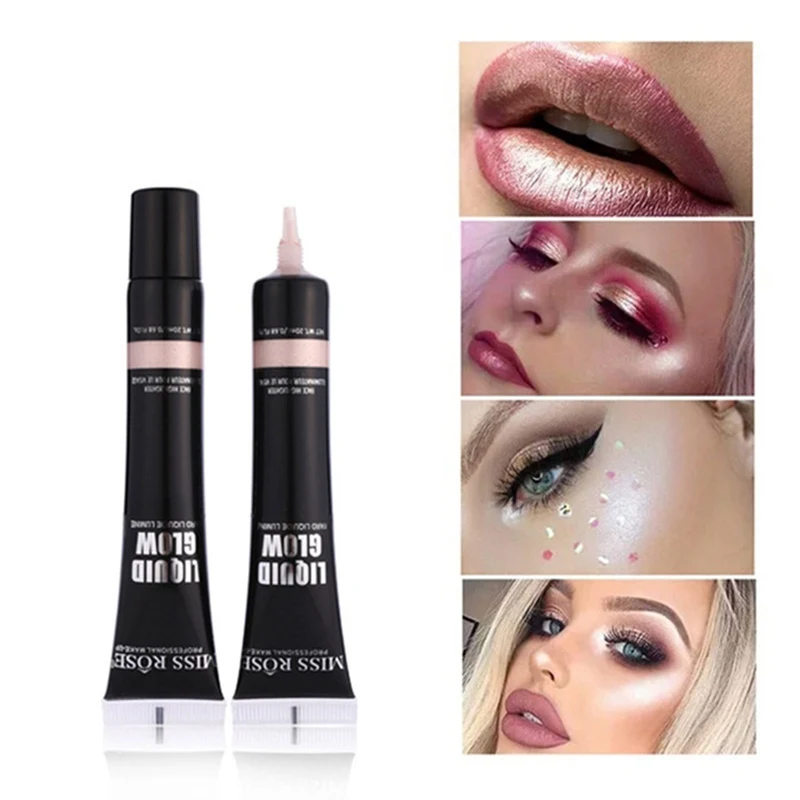 Face Highlighter Jelly Gel Eyeshadow Glow Body Glitter Festival Makeup