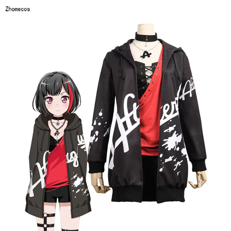 Zhomecos Amine BanG Dream Afterglow 2nd Key viial Mitake Ran карнавальный костюм полный комплект для женщин