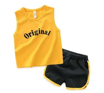 

new 2018 baby boy clothes,summer,children boy girl sport clothing set,boy sport suit,kids T-shirt+shorts 2pcs set for 12M-6T