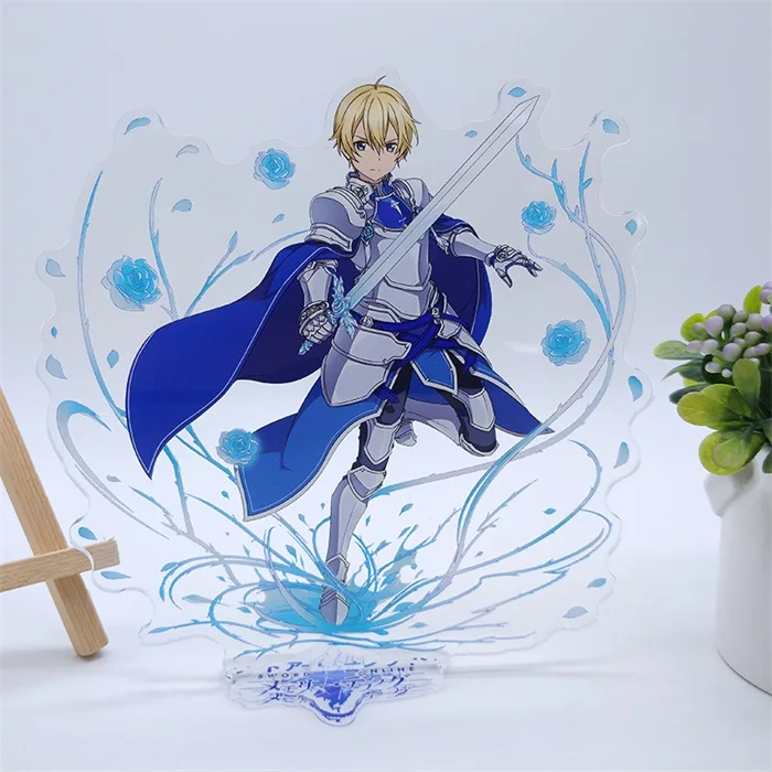 Anime Sword Art Online SAOMD Alicization Kirigaya Kazutol Yuuki Asuna Cosplay Acrylic Desk Stand Figure Model Plate Decor Gifts - Цвет: 08