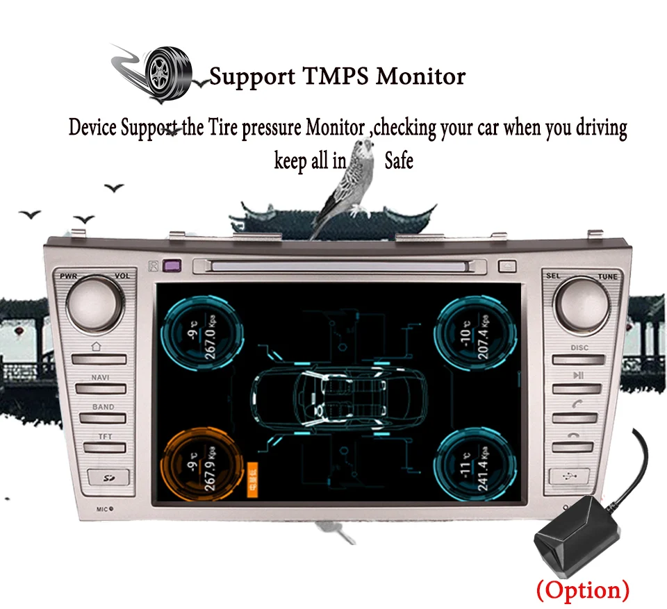 Cheap 4G+64G Android 9.0 Car Autoradio dvd Video headunit with 3/4g wifi gps navi For Toyota camry 2007 - 2011 SWC TPMS OBD2 DAB BT SD 17