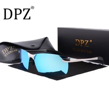 DPZ поляризованные солнцезащитные очки Мужские Винтажные Солнцезащитные очки без оправы Rayeds Брендовые мужские очки uv400 lentes de sol hombre