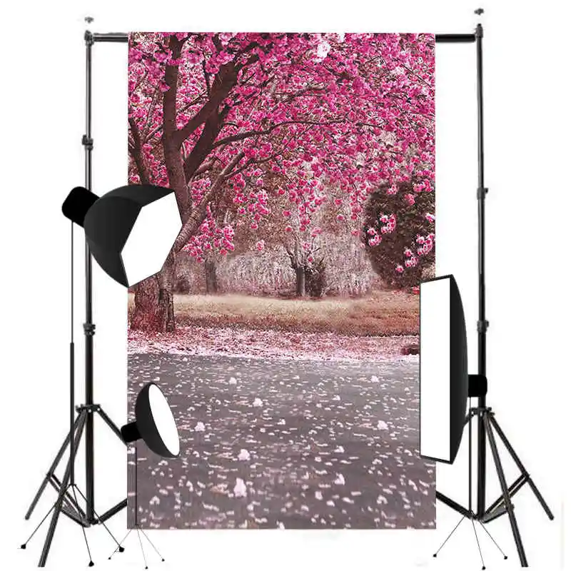 

Mayitr 3x5ft Flowers Tree Photography Background Springtime Pink Flowers Scenic Photo Backdrop Prop Vinyl
