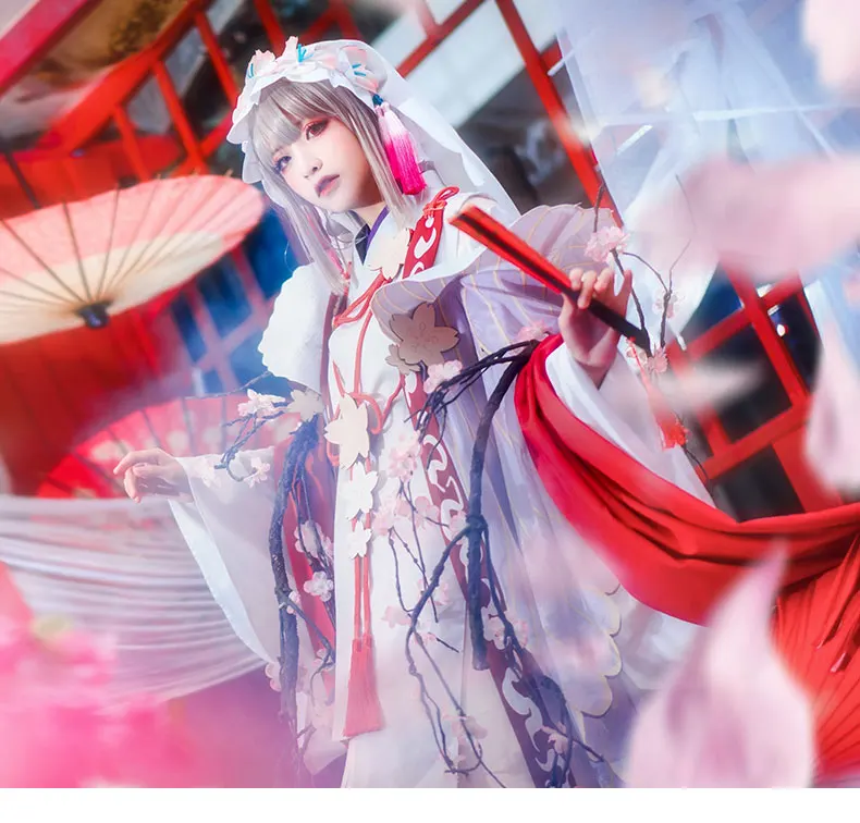 Onmyoji SR Sakura Yousei Ying Huayao Новое кимоно для пробуждения кожи униформа для косплея