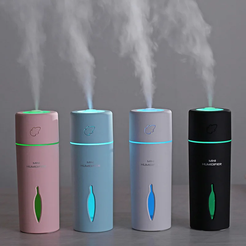 Новый лист ультразвуковой увлажнитель воздуха, мини-USB Fogger светодиодный Очиститель Ароматерапия эфирное масло диффузор автомобильный освежитель воздуха - изображение