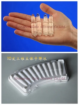 

500pcs/lou Bullet Mold Plasic Mold Cooking Tools Cookie Cutter Ice Molds Ice Trays Silicone Mold Cupcake Box Cupcake Stand Tools