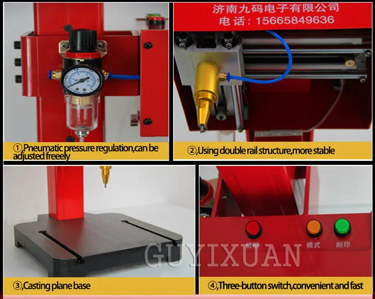 Peen Máquina Da Marcação Máquina aplicável motor