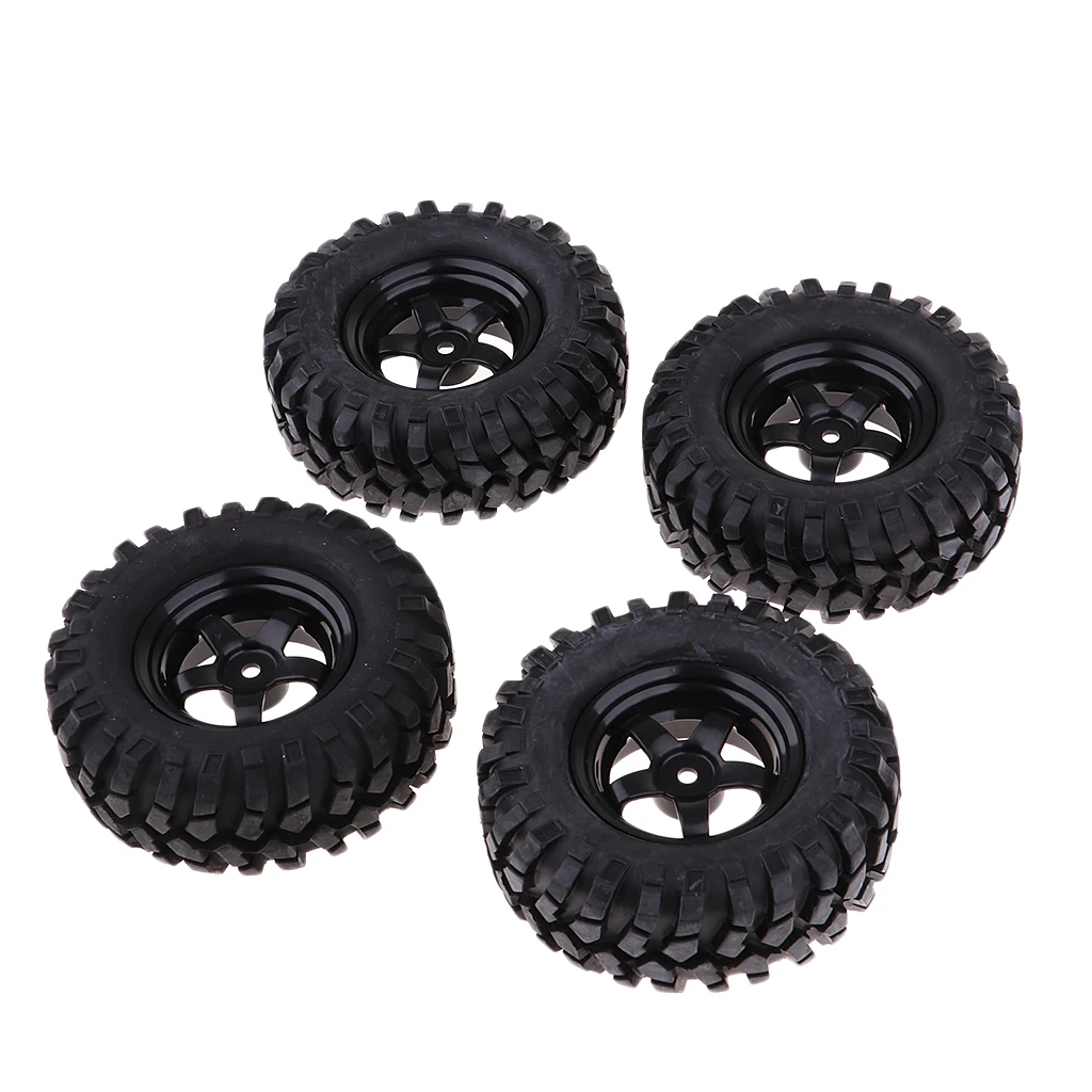 Set/4Pcs 96mm 1.9'' Wheel Tires Tyre for D90 F350 SCX10 1:10 RC Rock Crawler Car Truck Buggy Parts Accessories