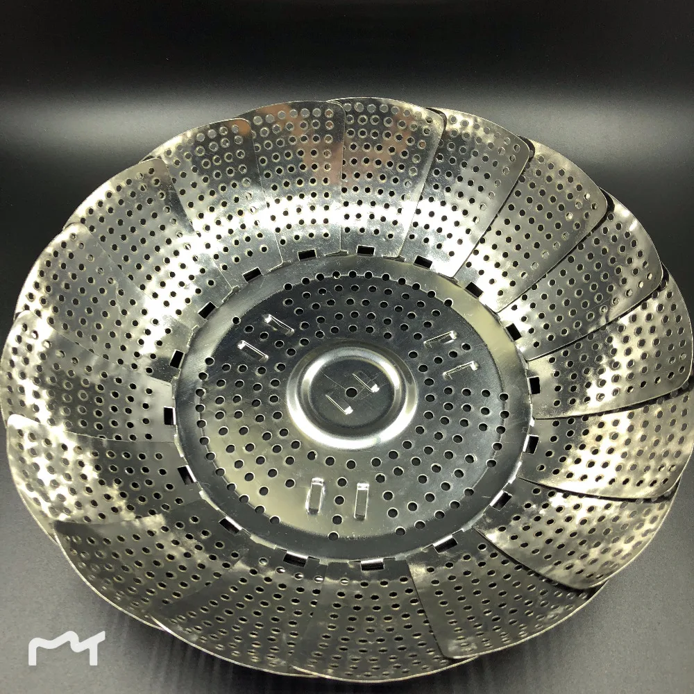 Folding steamer bowl vegetable and fruit steamer 24/27 / 30cm stainless