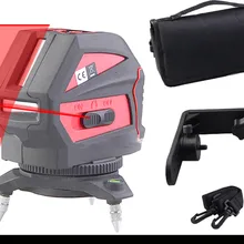 2 линии лазерный уровень автоматическое выравнивание(4 градуса) 630nm-685nm 1V1H крест Лазерная линия украшения дома инструменты
