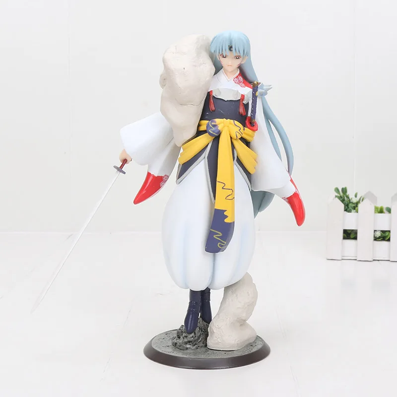 Inuyasha Yasha рисунок Sesshoumaru ПВХ расписная коллекция кукла аниме фигурки модель игрушки 18 см - Цвет: 2 without box