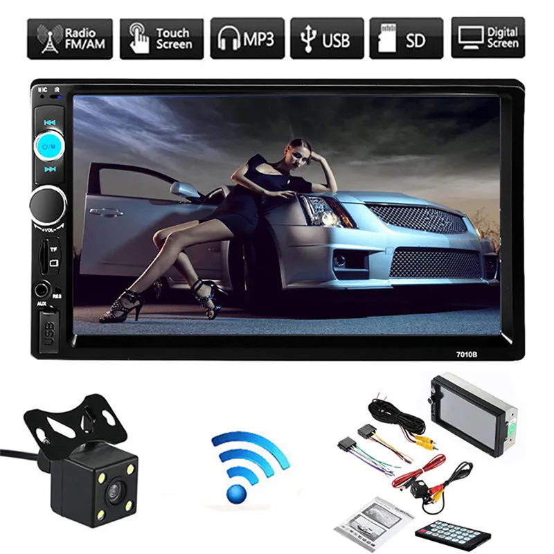 Новинка 7 ''V3.0 FM HD 2 DIN FM/MP5/MP3/USB/AUX прочный сенсорный экран для автомобиля стерео