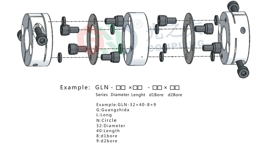 Гибкий вал муфта GND алюминий двойной диафрагмы зажим для 3D принт servomotor stepmotor подключения kaplin ЧПУ