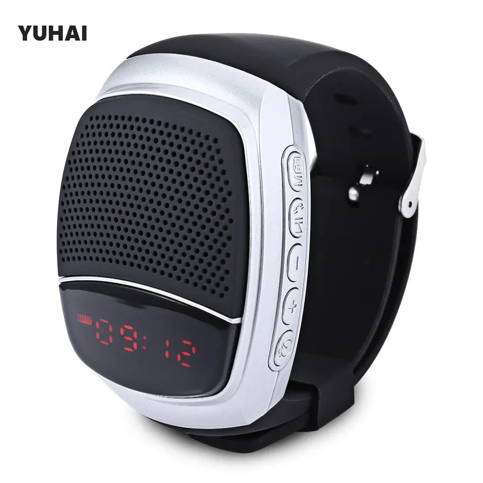YUHAI B90 Bluetooth 4.0 Sport Music Watch Speaker Support TF Card Hands-free Cal