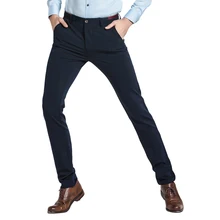 Men's Suit Pant Stretch Suit Trousers Four Seasons Slim Business Trousers Pencil Pants Big Size Slim Mens Non Ironing Gent Life