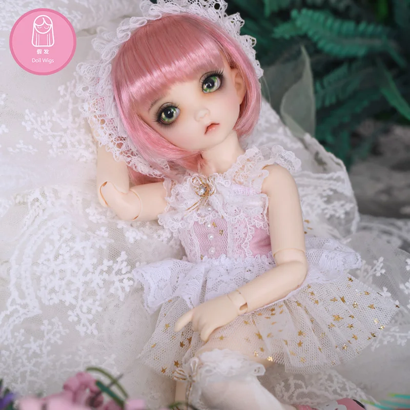 Парик для куклы BJD L6# Размер 16-17 см 1/6 высокотемпературный прямой парик короткие волосы bjd sd куклы парики в красоту