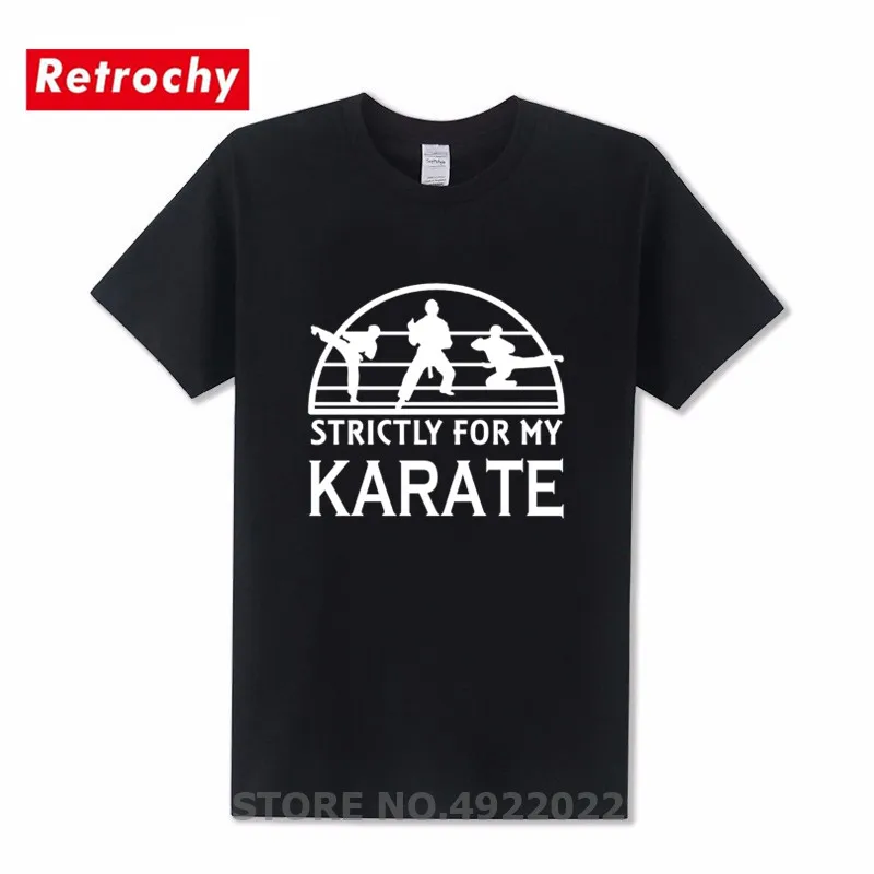 С надписями строго для каратэ кунг фу футболка забавная Мужская MMA Футболка