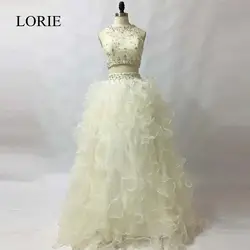 Довольно Кот 2 шт. Бальные платья 2017 Vestidos De 15 anos оборками Vinatge Кружево бисером сладкий 16 Платья для женщин Китай индивидуальный заказ