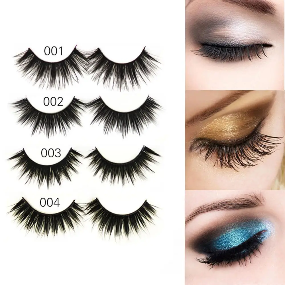 

5 pairs natural false eyelashes fake lashes long makeup 3d mink lashes extension eyelash mink eyelashes for beauty