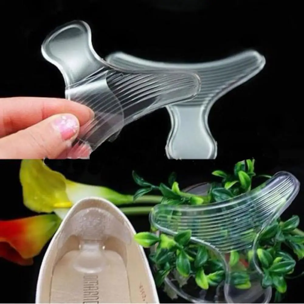 

2pcs /4pcs Pack Clear Insert Pad Insole High quality Fashion Silicone Gel Heel Cushion protector Shoe New Insole