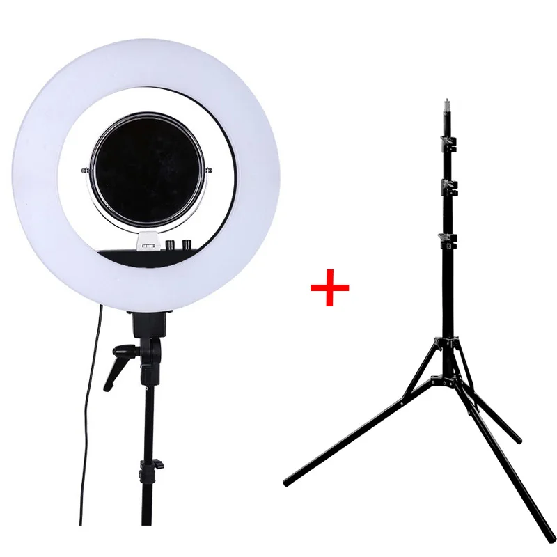 

Fusitu CY-R50L 5500K Dimmable LED Adjustable Ring Light 480 led Camera Macro Ring Light for Makeup Photography/Video with Tripod
