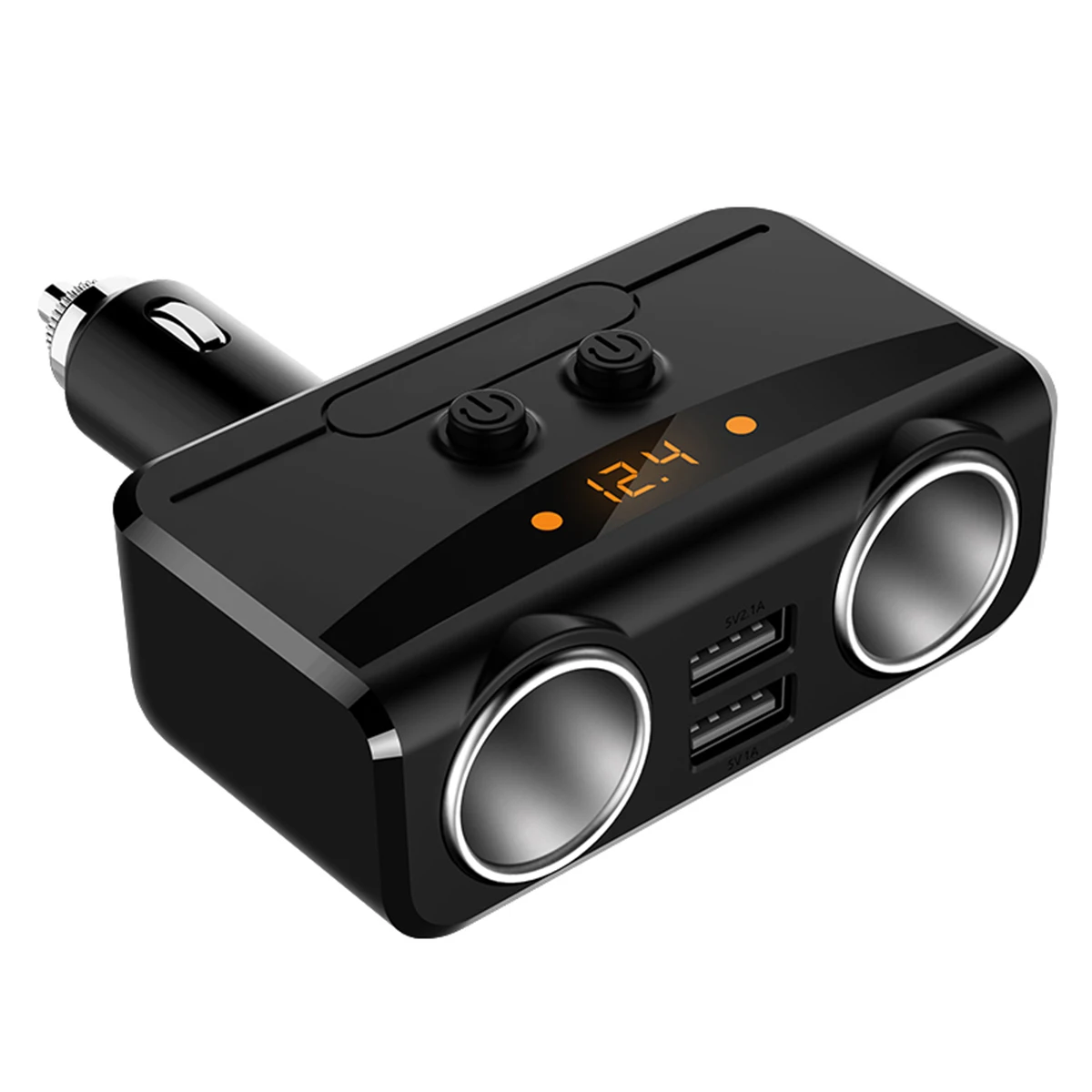 

HY32 LED Display Dual USB 5V 3.1A Car Charger Motors Intelligent Voltage Detection Dual Car Cigarette Lighter Charger For Truck