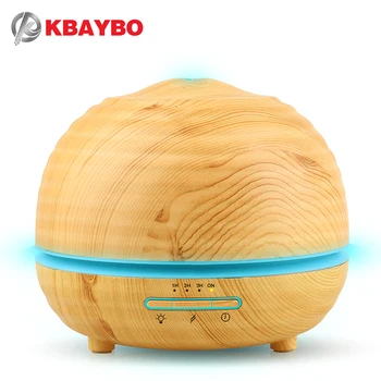 

EJOAI 300ml Wood Air Humidifier Aroma Essential Oil Diffuser Aromatherapy Electric Mist Maker with Colorful LED Light for Home
