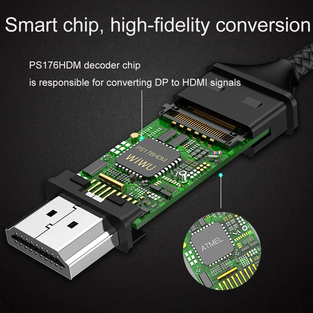 WiWU Type c к HDMI 4K USB 3 1 Hub для MacBook прочный линейный адаптер высокого качества адаптеру