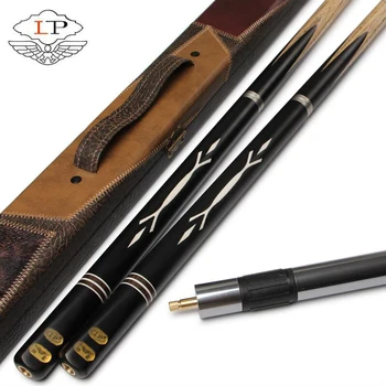 

LP Billiard Cue 3/4 Piece Snooker Cue Kit with Case with Extension All Handmade Snooker Stick Cue 10mm Tip with Gifts Billiards