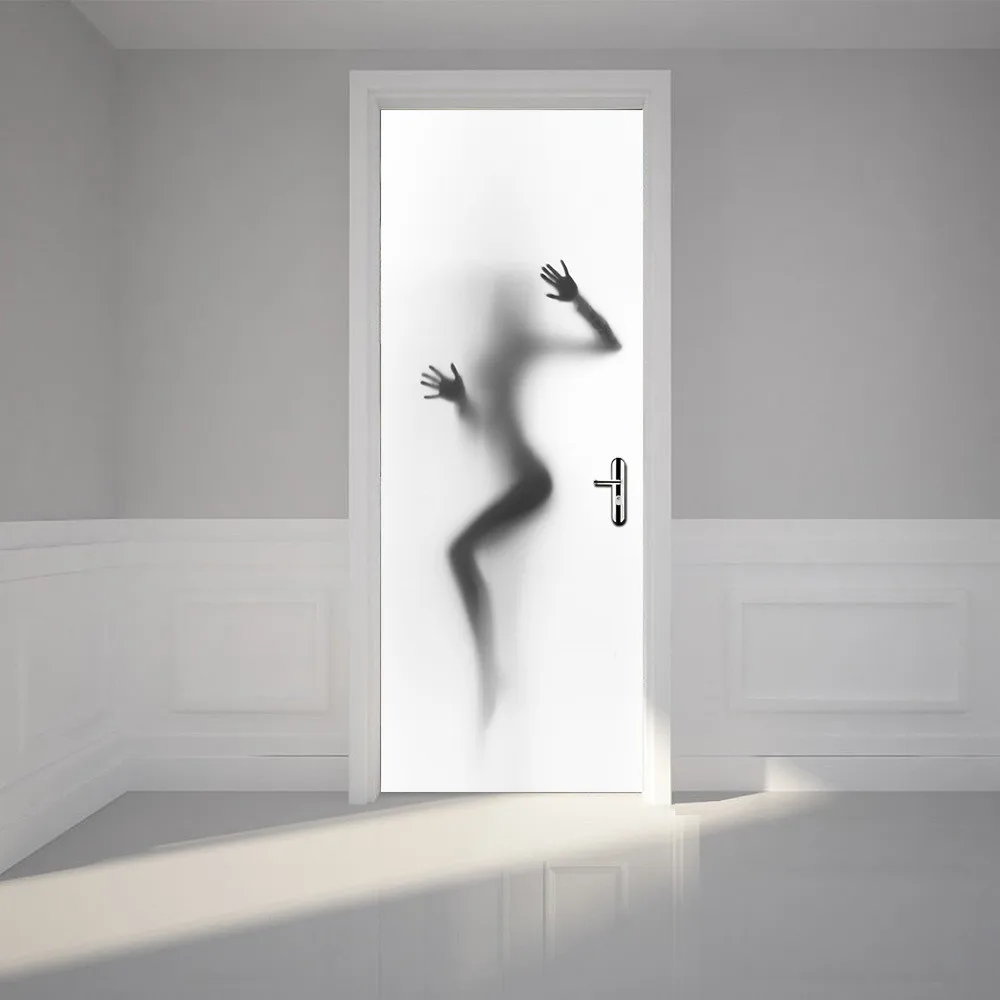 77x200 см 3D сексуальные женские креативные наклейки на дверь ПВХ самоклеющиеся обои DIY водонепроницаемые настенные наклейки для гостиной спальни