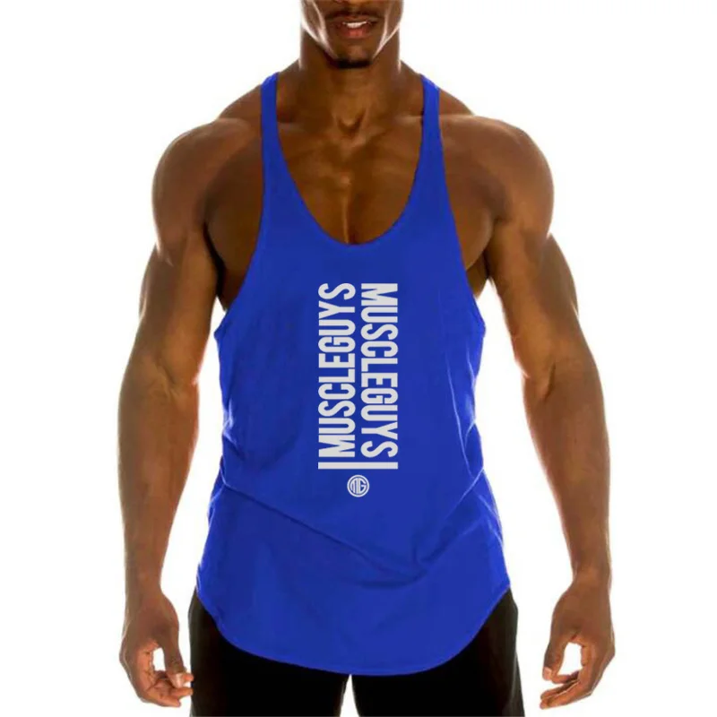 New Men Tank Top Shirt Bodybuilding Clothing Mens Gyms Stringer