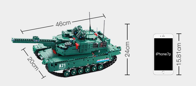 Горячая современный Военная Униформа rc пантера M1A2 Abrams основной боевой танк 2in1 building block модельный кирпич радио дистанционное управление игрушечные лошад