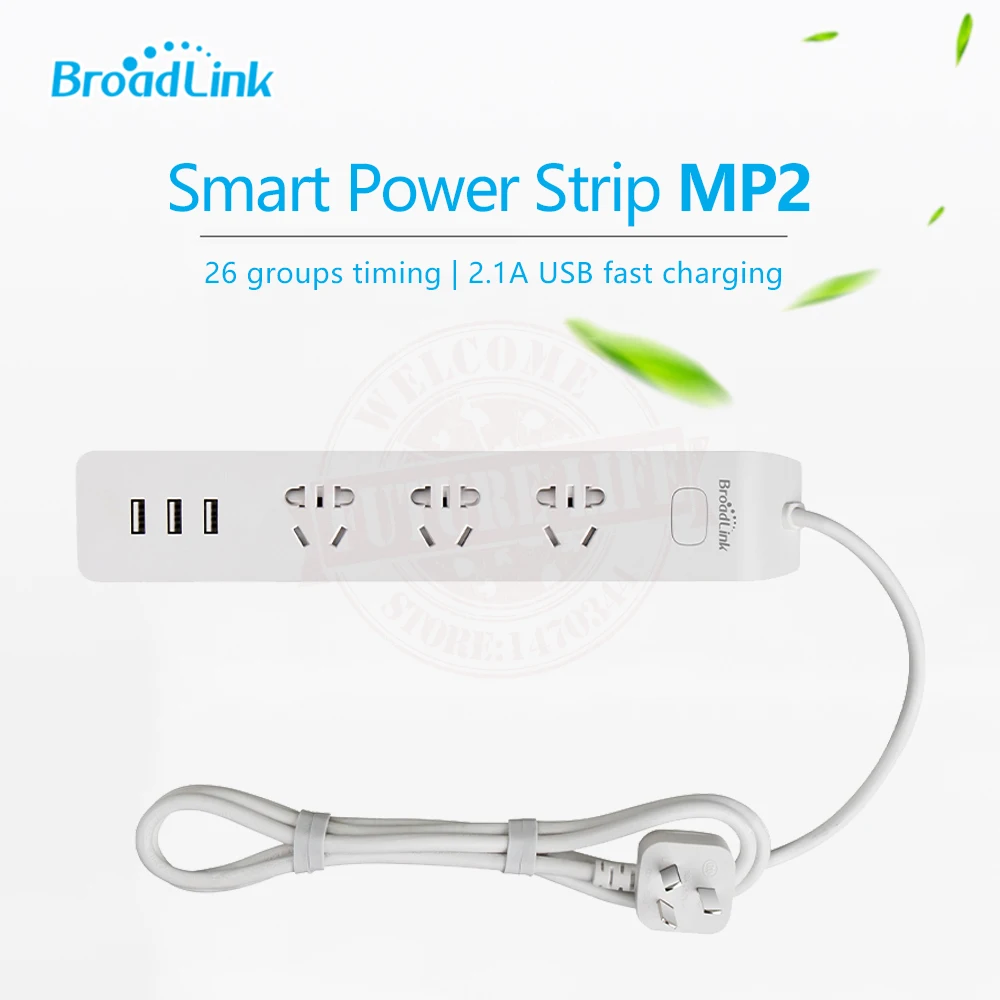

New Broadlink MP2 MP1 Smart Home System Power Strip Wireless Remote Control Electrical Smart Plugs Sockets By e-controle Switch