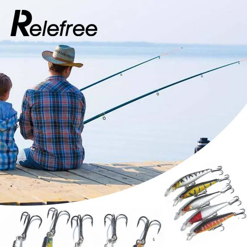 

5pcs/set Fishing Fish Lures Spoons Hard Crankbait Minnow Treble Hooks Baits 8cm