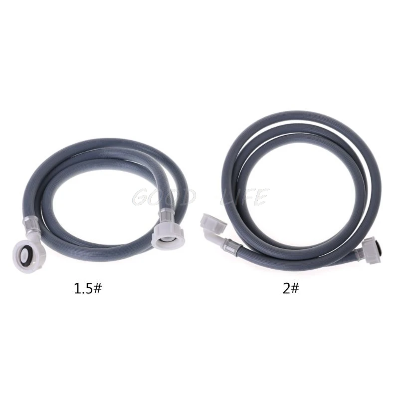 

Washing Machine Dishwasher Inlet Pipe Water Feed Fill Hose With 90 Degree Bend 1.5m/2m Plastic Water Inlet Pipe
