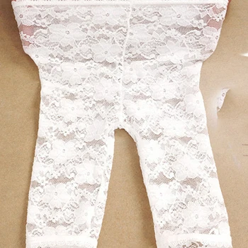 

summer 0-2y baby white lace legging kid calf-length pants pantyhose stocking Elastic Waist Kid Skinny Pants Trousers