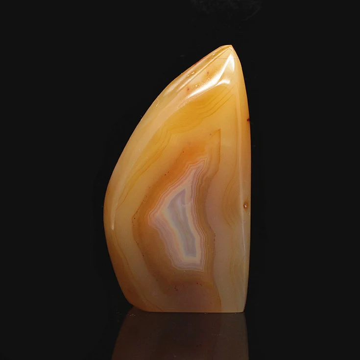 

Manao Qi natural gray stone rock carving material polished agate stone specimens mineral specimens 03