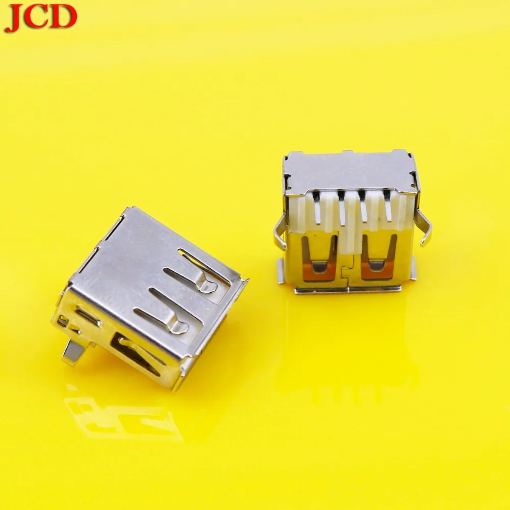 JCD 15pcs USB 2.0 4Pin A Type Female Socket Connector G54 2 Feet 90 Degree Data Transmission Charging Plug Adapter PCB SDA Cable |