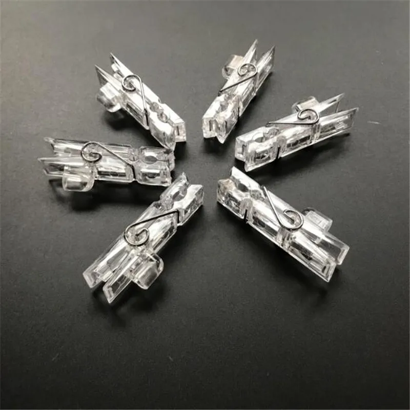 

30pcs plastic clips for Card Pictures Photos Clips Pegs Bright String Light Lamp Indoor Home Party Festival Decor dropship