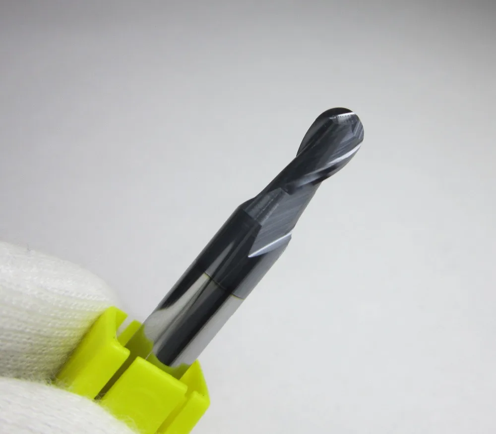 

radius 2.5 HRC55 R2.5 2 flutes Tungsten Carbide Ball Nose End Mill CNC milling cutter machine tool for hard steel DIA 5mm