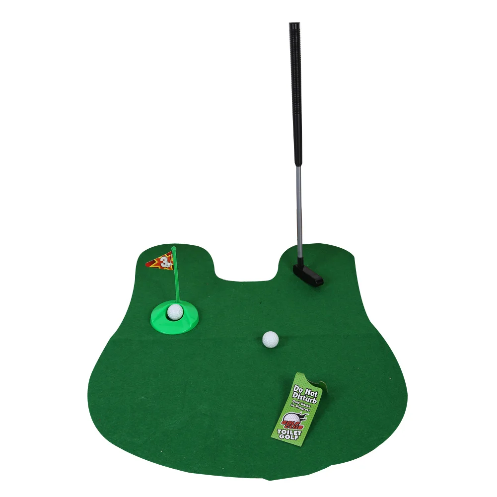 Potty Putter Toilet Golf Game Mini Golf Set Toilet Golf Putting Green