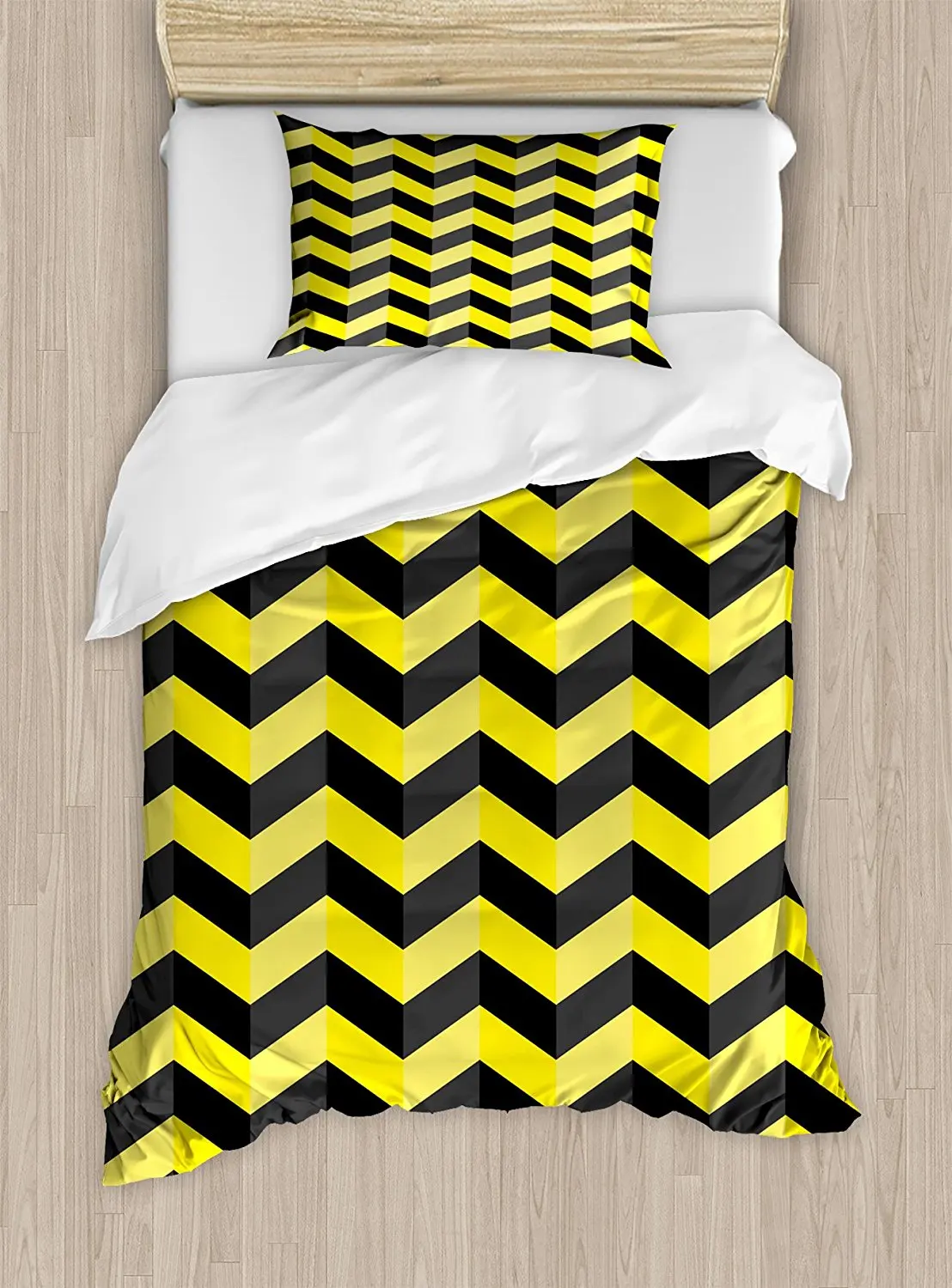 Yellow Chevron Duvet Cover Set Black And Pattern Yellow Chevron Duvet Cover Set Black And Pattern Danger Hazard Warning Sign Stripes Zigzag Bedding In Sets From Home Garden