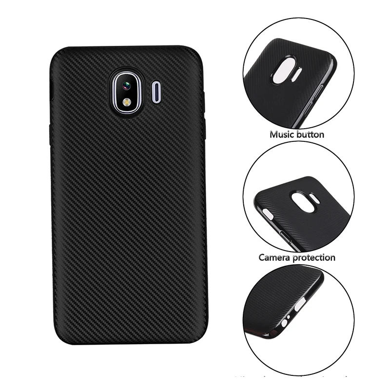 carbon fiber silicone case samsung j4 (5)