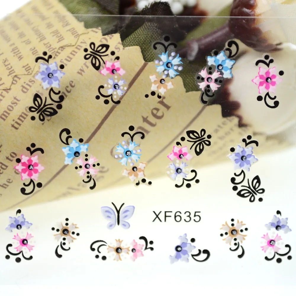 30 hojas pegatinas de uƱas 3d pegatina de belleza para uƱas coloridas flores diseƱo uƱas arte encantos manicura calcomanĆas decoraciones XF627-650 30 hojas pegatinas de uƱas 3d pegatina de belleza para uƱas coloridas flores diseƱo uƱas arte encantos manicura calcomanĆas decoraciones XF627-650