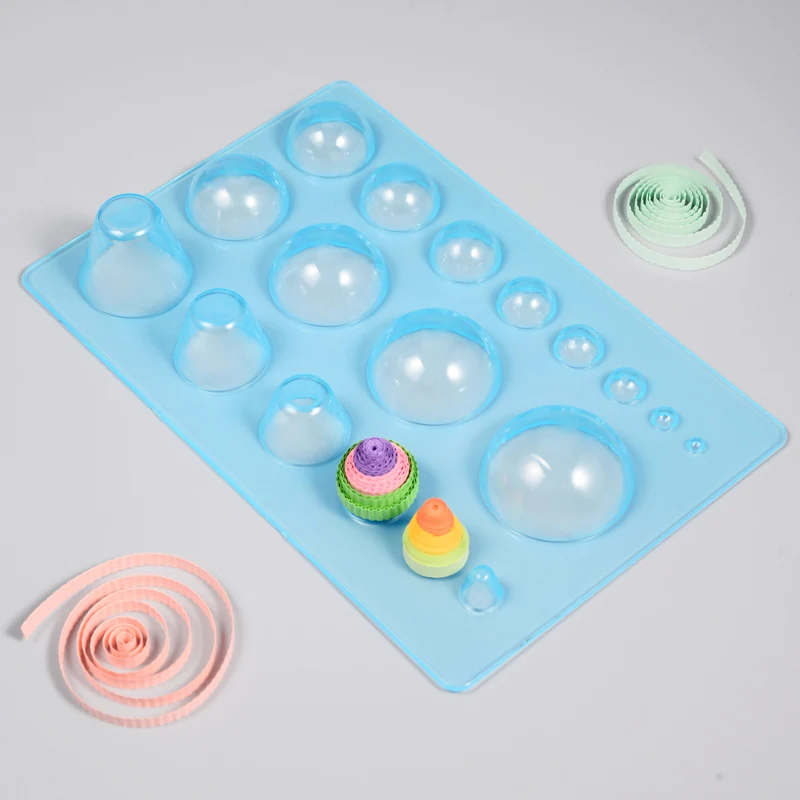 1Pcs Paper Quilling Mould Mold 3D Half Ball Domes Board Creation DIY Paper Craft Tool